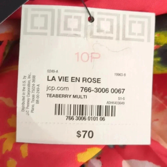 Liz Claiborne La Vie En Rose Teaberry Dress - Picture 15 of 16